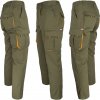 Pracovné nohavice s elastanom MANNLAND KHAKI ORANGE