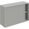 Hobis Policová skriňa Strong L, 120x76,8x40 cm, sivá/sivá