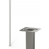Walteco Nábytková noha hranatá 25x25x800mm, brúsený nikel , 50473