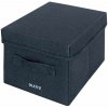 Leitz úložné krabice textil veko S šedé 2 ks