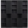 Čierna modulárna knižnica z borovicového dreva 200x210 cm Finca – WOOOD