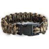 WARAGOD Paracord náramok s plastovým klipom Corna, camo coyot
