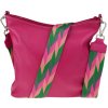 NovaKabelka.sk Amalia Fuxia IV kožená talianska crossbody kabelka ružová