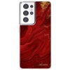 Picasee silikónový prehľadný obal pre Samsung Galaxy S21 Ultra 5G G998B - Red
