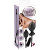 You2Toys Análny kolík s pumpou a vibráciami, latexový, čierny, 12 cm