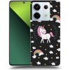 Picasee silikónový čierny obal pre Xiaomi Redmi Note 13 Pro 5G - Unicorn hviezdne nebo