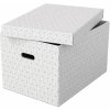 628286 Úložný box veľký biely 3ks Esselte Home s ú - Biela, 3 ks, 10 ks, predné otváranie, 355 x 305 x 510