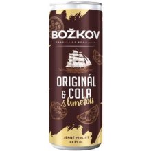 Božkov Originál & Cola s limetkou 6% 0,25 l (plechovka)