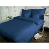 KERA D.L.K. Posteľné obliečky Tmavomodrý Satén 140x200cm + 70x90cm