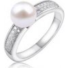 Tiniana Stříbrný prsten s pravou říční perlou T067 Velikost: 54