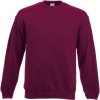 Fruit of the Loom Mikina Premium Set-In Sweat, pánská COT-16215437004 XL Burgundová