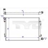 Chladič, chladenie motora TYC 737-0062-R