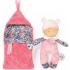 Doudou Jolijou Miminko v navlékací peřince 20 cm růžová