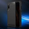 Púzdro SES Ochranné silikónové karbón Huawei P30 - čierne