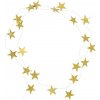 House Doctor Girlanda Stars Antique Brass 150 cm