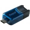 USB flashdisk Kingston DataTraveler 80 M 64GB, USB-C (DT80M/64GB) čierny/modrý
