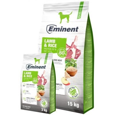 Eminent Dog Lamb Rice 3kg krmivo pre psov