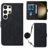 Peňaženkové kožené puzdro Crossbody na Samsung Galaxy S24 Ultra 5G - Čierna