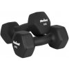 Rebel RBA-2330-8 Liatinové neoprénové HEX činky 2×8 kg, čierne