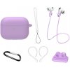 VSETKONAMOBIL 134379 VSETKONAMOBIL 6in1 Sada pre ochranu slúchadiel Apple AirPods Pro 3 fialová