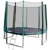 GoodJump 4UPVC zelená trampolína 366 cm s ochrannou sieťou + rebrík + krycia plachta