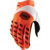 Motocyklové rukavice 100 % Airmatic veľ. M oranžovo-biele