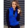 Modrá dámska prešívaná vesta Bolf R0107AA