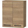 INTEDOOR Horná závesná skriňa BEE, úchyt čierny, š. 50 cm, dub Halifax