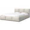 Wilsondo Čalúnená manželská posteľ s úložným priestorom Izabela - krémová Rozmer: 180x200
