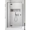 RADAWAY ESSENZA BLACK KDJ 120cm ľavé dvere do kombinácie / sprchový kút rohový, profil čierny, sklo číre, 1385042-54-01L