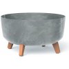 Prosperplast Kvetináč plast Gracia Low Beton Effect sivá 38 cm 45696