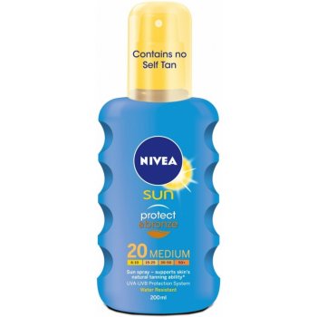 Nivea Sun Protect & Bronze Intenzívný spray na opaľovanie SPF20 200 ml