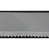 Záclona na vitrážku vyšívaná 81864 biela 90 cm