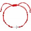 Evolution Group Červený kabala náramok s krížikom 13023.3 red