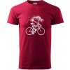 Gravel Bike - kostra - Klasické pánske tričko vyššej gramáže - S ( Marlboro červená )
