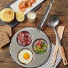 DE BUYER Mineral B panvica na vajcia a palacinky z uhlíkovej ocele s lopatkou a naberačkou 26 cm