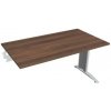 Hobis Pracovný stôl Flex, 140x75,5x80 cm, orech/kov