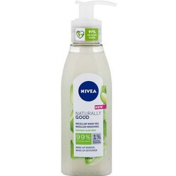 Nivea Naturally Good Čistiaci micelárny gél 140 ml