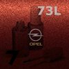 OPEL - 73L - BORDEAUX RED metal. barva retušovací tužka
