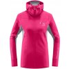 Haglöfs L.I.M Mid Comp Hood Women, Ultra Pink/Concrete - dámská mikina L