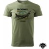 Tričko Striker Lietadlo Boeing B-17 - olivové, 3XL