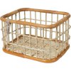 Koš na kolo Basil Green Life Ratan L 46x35x28cm, prírodní hnedá, velká oka