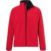 James & Nicholson Bunda JN 135, 3-vrstvá, softshellová, pánská COT02013500413-red 3XL Červená