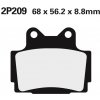 NISSI BRAKE PADS 2P-209GS SINTER METAL