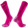 AKCIA : Dámske lyžiarske merino termoponožky UYN SKI COMFORT FIT Pink/White 7-8 (41-42)