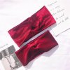 Girly Zamatové naťahovacie čelenky burgundy