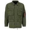 Alpha Industries prechodná bunda FIELD jacket LW dark olive zelená