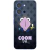 Picasee silikónový prehľadný obal pre Xiaomi Redmi 15C 4G - COONDA chlupatka - tmavá