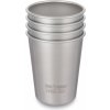 Sada nerezových pohárikov Klean Kanteen Steel Cup - 4 Pack - brushed stainless 296 ml uni