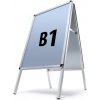 Jansen Display interiérové reklamné áčko 700 x 1000 mm oblý roh profil 25 mm